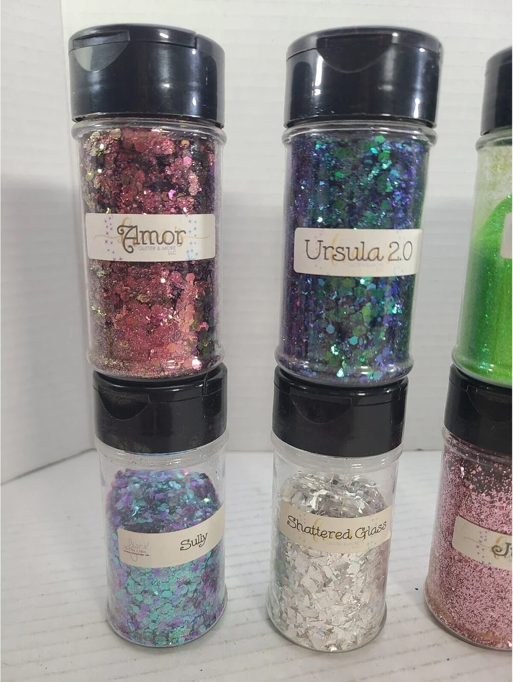 Fran's Lot of 13 Craft Glitters for Tumblers, Nails, Resin Art High Quality